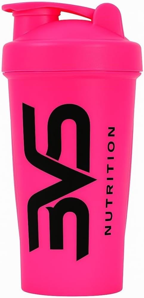 3VS Nutrition Coqueteleira/Shaker Rosa e Preto - Academia 600ml