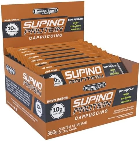Banana Brasil Barra De Proteínas Cappuccino Com 12 Unidades De 30G thumbnail 5