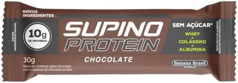 Banana Brasil Display Barra De Proteína Supino Protein Chocolate - 12 Unidades De 30G thumbnail 6