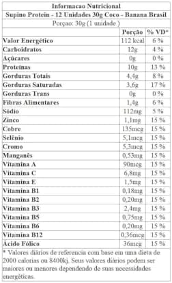 Banana Brasil Display Barra De Proteínas Coco Com Cobertura De Chocolate Branco Caixa Com 12 Unidades De 30G thumbnail 6