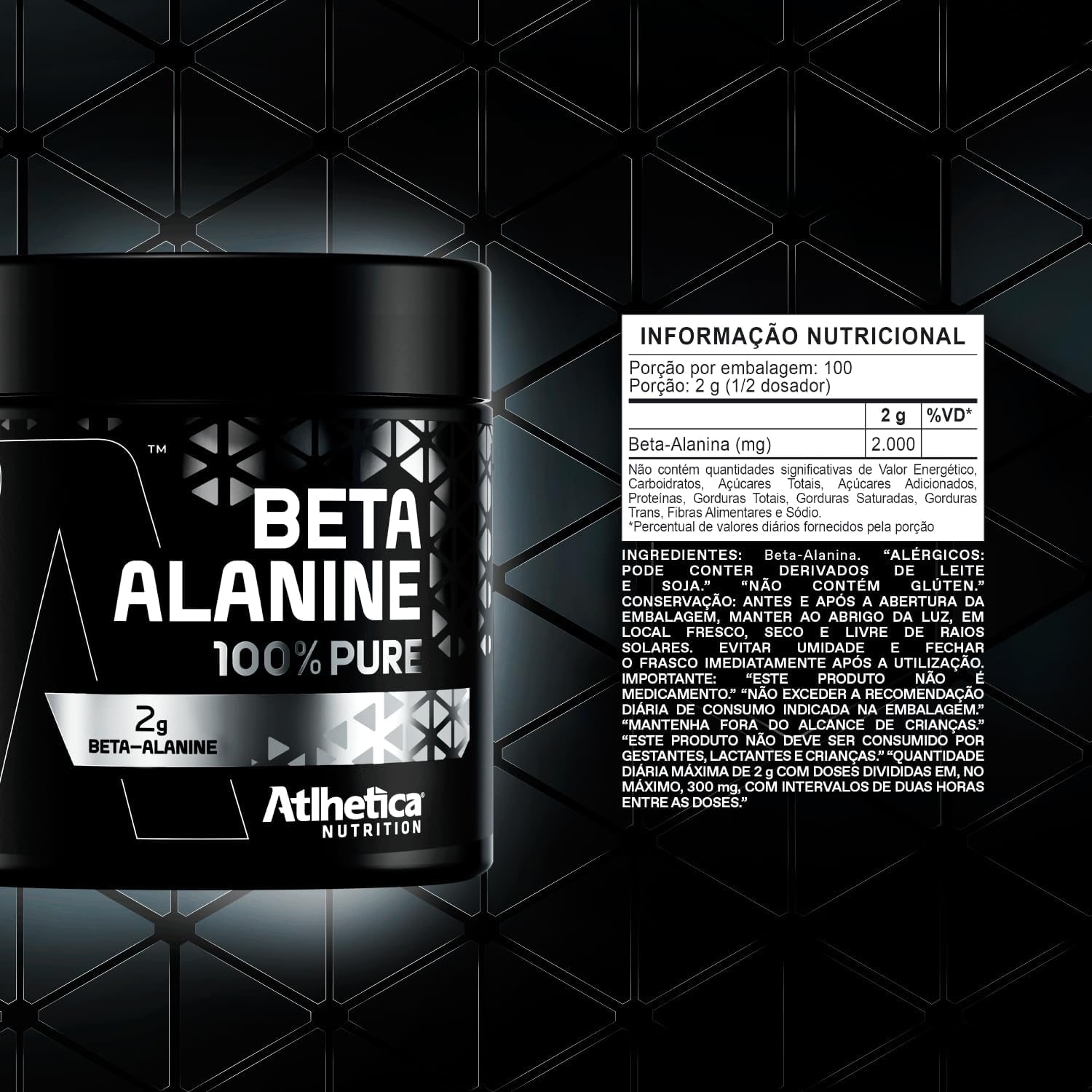 Beta Alanine 100% Pure (150g) + 50g (200g) - Atlhetica Nutrition, Atlhetica Nutrition thumbnail 3