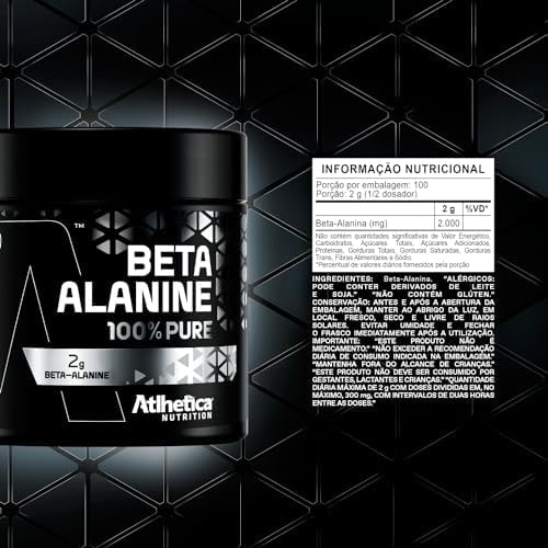 Beta Alanine 100% Pure (150g) + 50g (200g) - Atlhetica Nutrition, Atlhetica Nutrition thumbnail 6