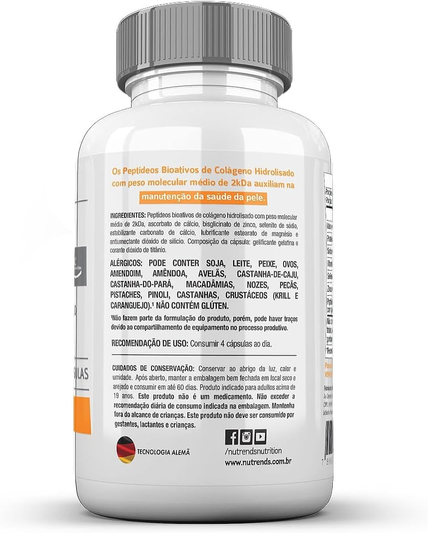 Colágeno Hidrolisado Verisol® Premium 120 cápsulas, Nutrends thumbnail 4