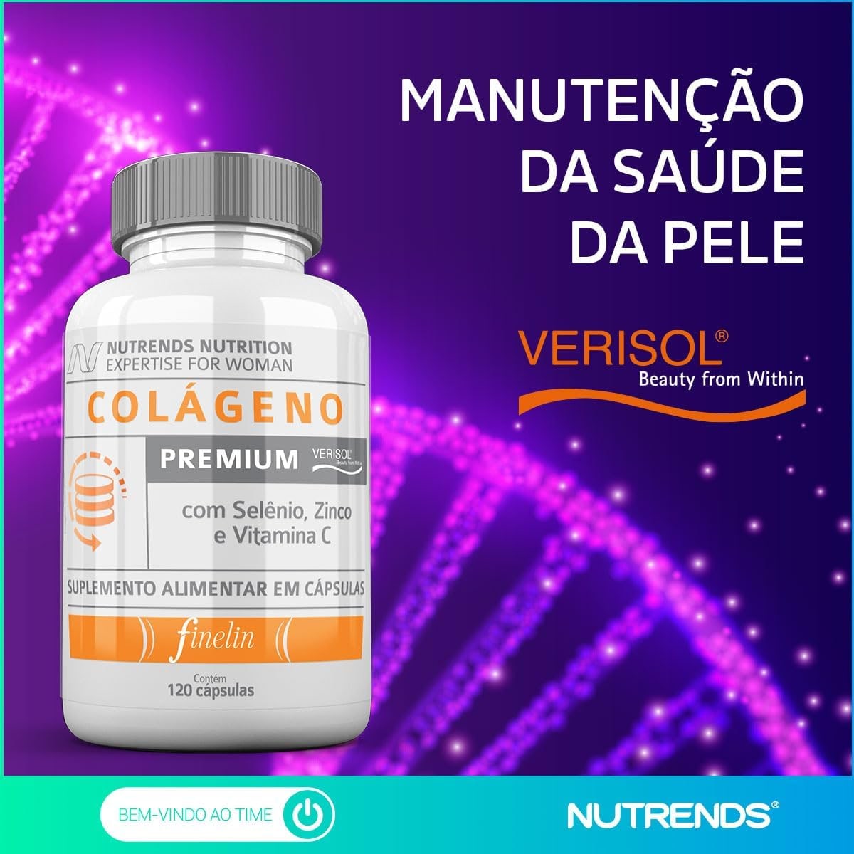 Colágeno Hidrolisado Verisol® Premium 120 cápsulas, Nutrends thumbnail 5