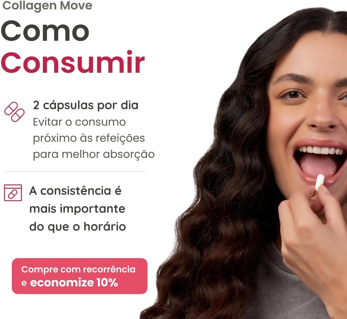 Colágeno Tipo 2 Com Ácido Hialurônico - 40mg Concentrado 60 Cápsulas Vhita thumbnail 3