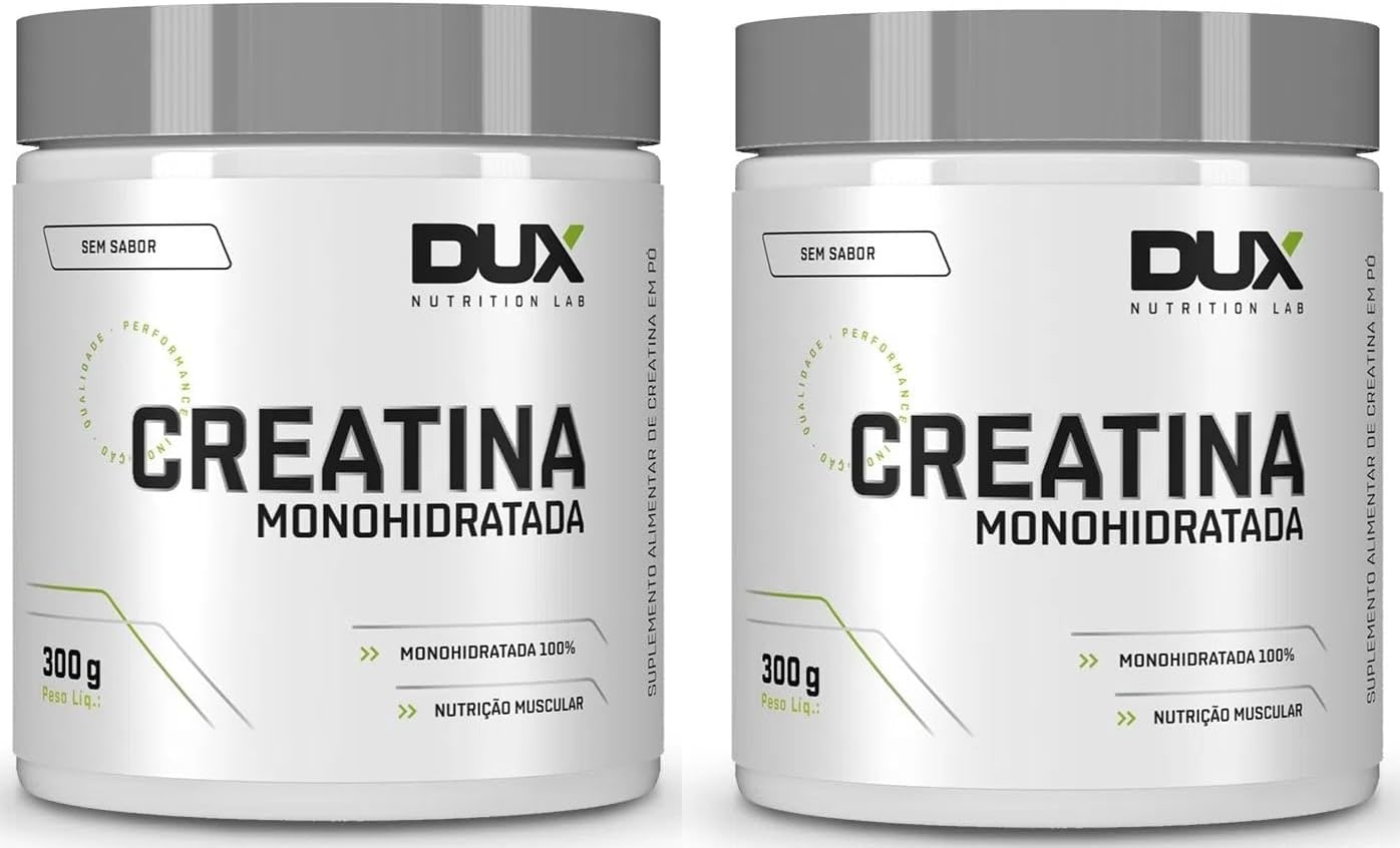 Combo 2x DUX Creatina Monohidratada Pote 300G Dux Nutrition + Coqueteleira thumbnail 2