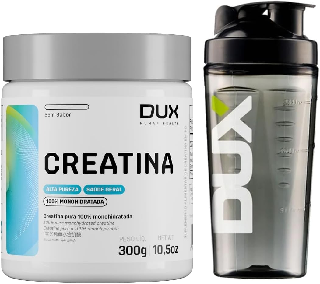 Combo Creatina Dux Nutrition - 300g + Coqueteleira oficial