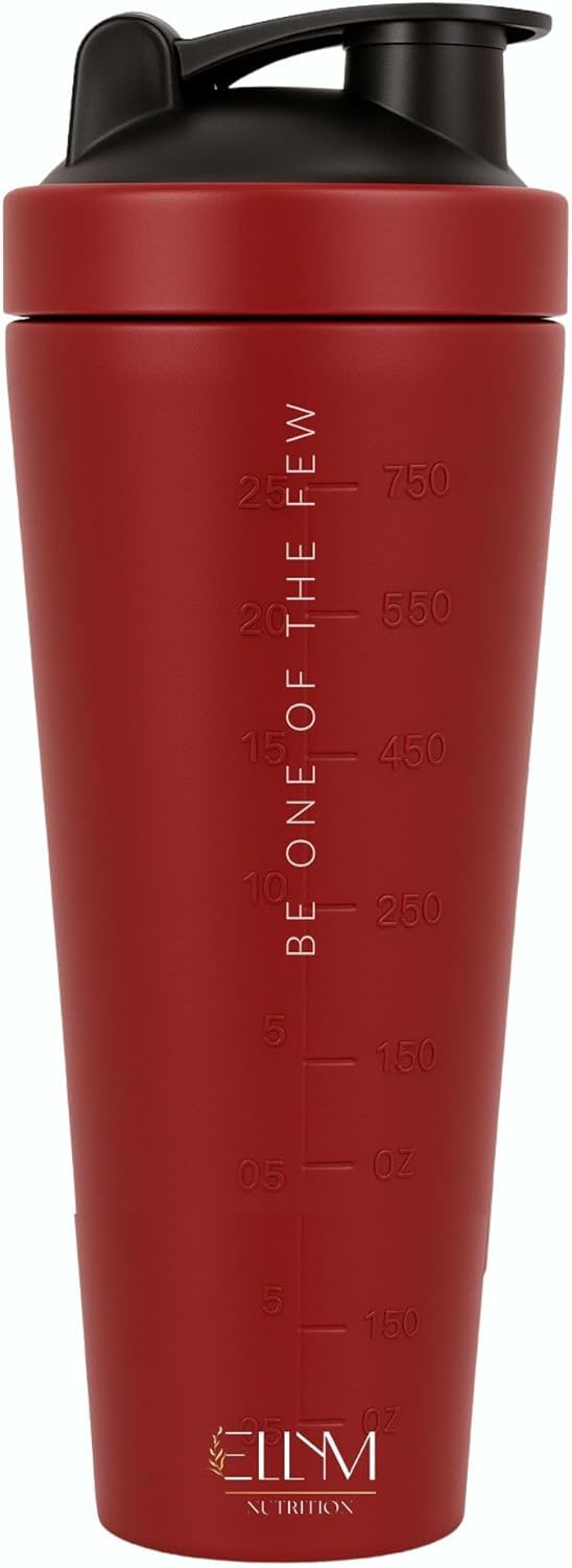 Coqueteleira Aço Inox 600ml com Compartimento Inferior ELLYM NUTRITION Misturador Ideal Shakes (Preto) thumbnail 8