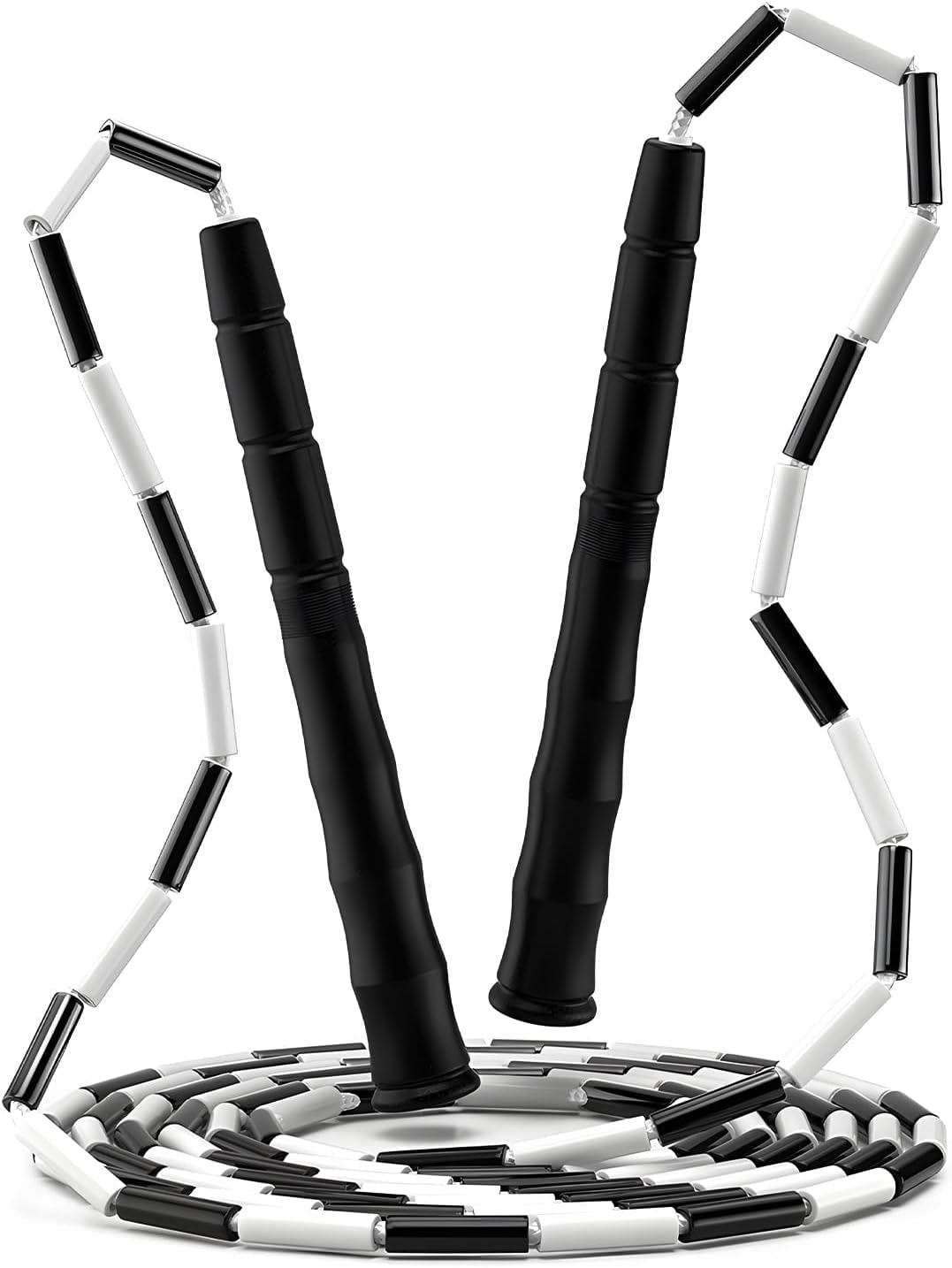 Corda de Pular Segmentada Profissional - Corda de Nylon Antienroscamento para Adultos e Crianças, Design Antiderrapante, TPE Resistente ao Frio, Ideal para Fitness, Freestyle e Iniciantes (2.8m)