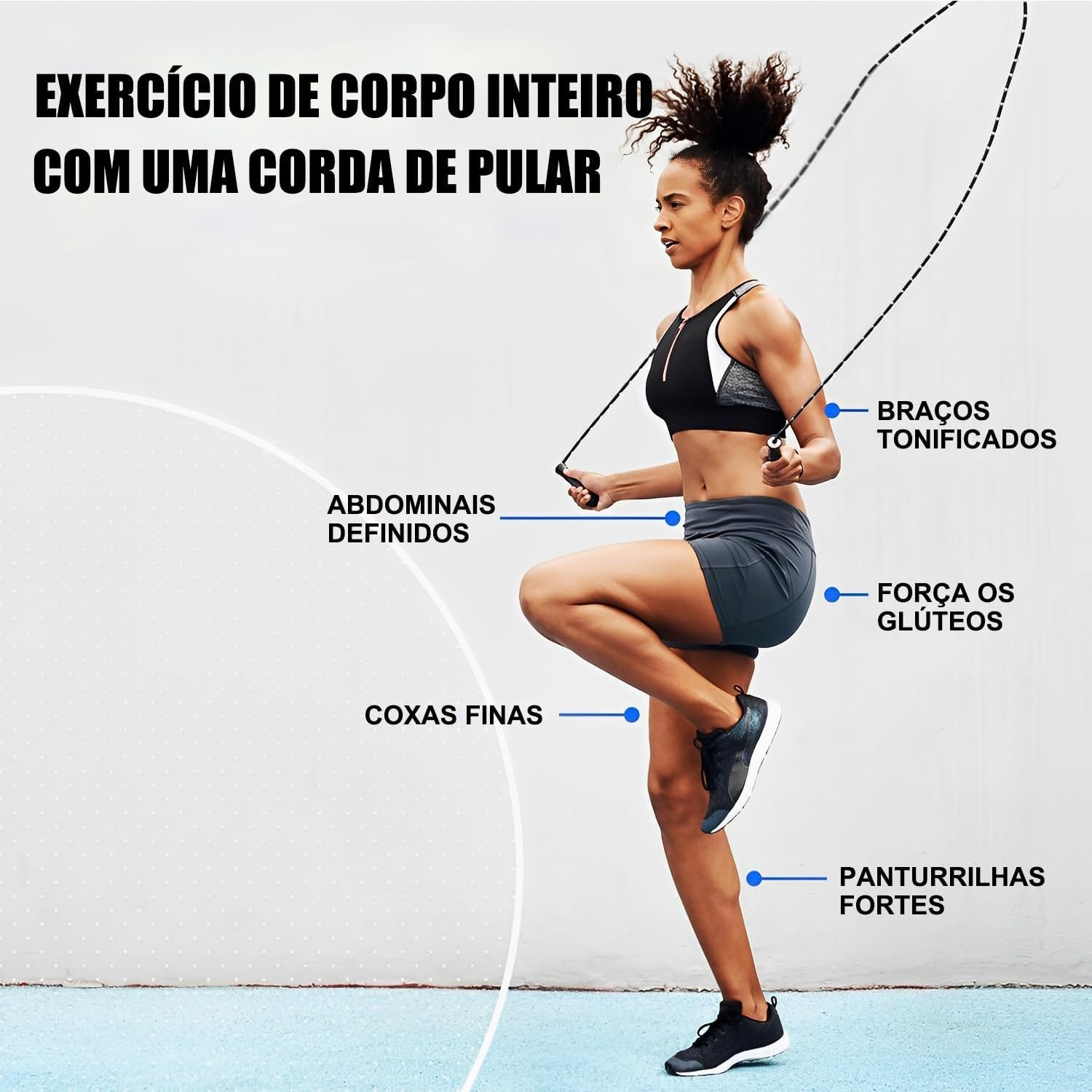 Corda de Pular Segmentada Profissional - Corda de Nylon Antienroscamento para Adultos e Crianças, Design Antiderrapante, TPE Resistente ao Frio, Ideal para Fitness, Freestyle e Iniciantes (2.8m) thumbnail 4