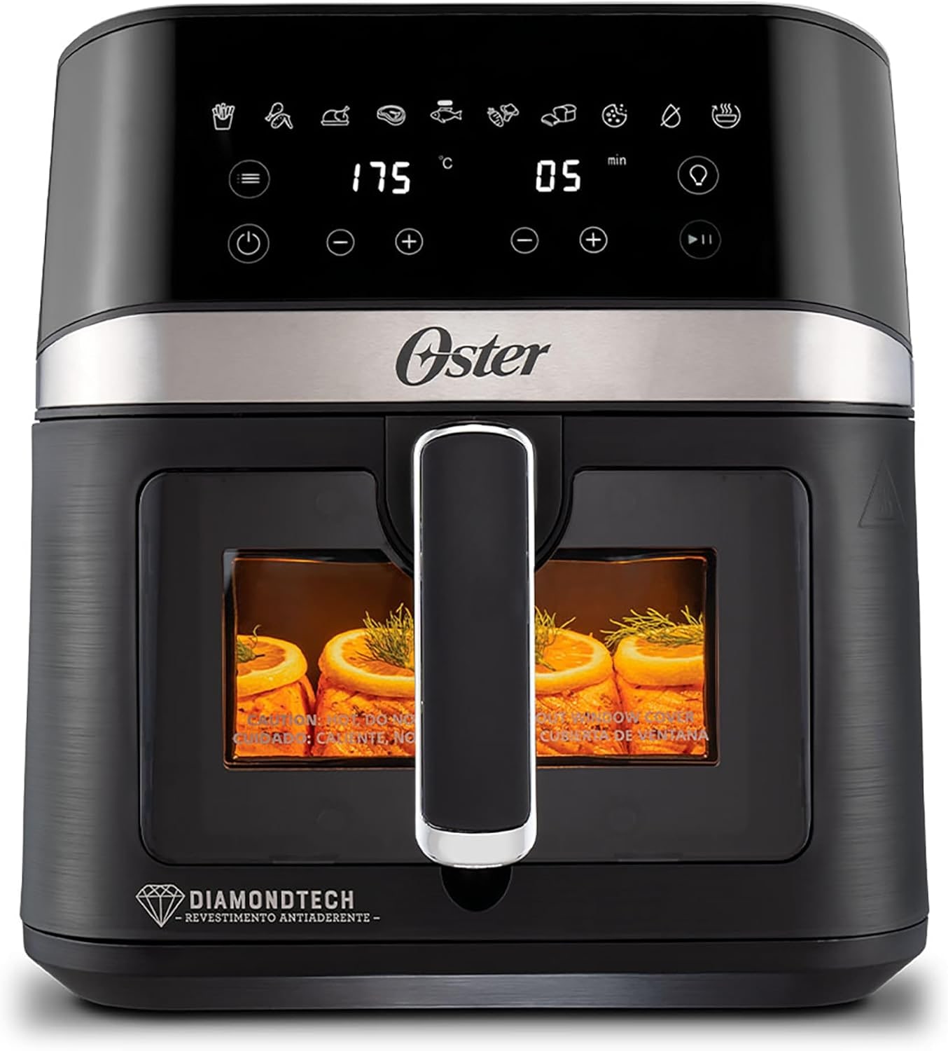 Fritadeira DiamondTech Oster 6L com Visor Transparente - 127V