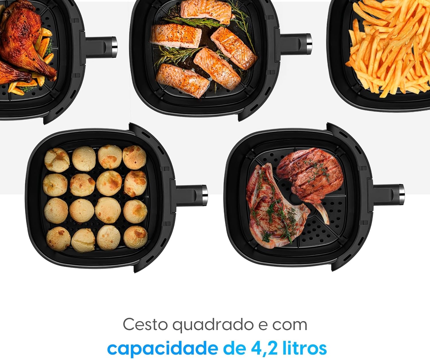 Fritadeira Elétrica Cube Fry Elgin 4,2 Litros 1600W 110V - Airfryer thumbnail 6