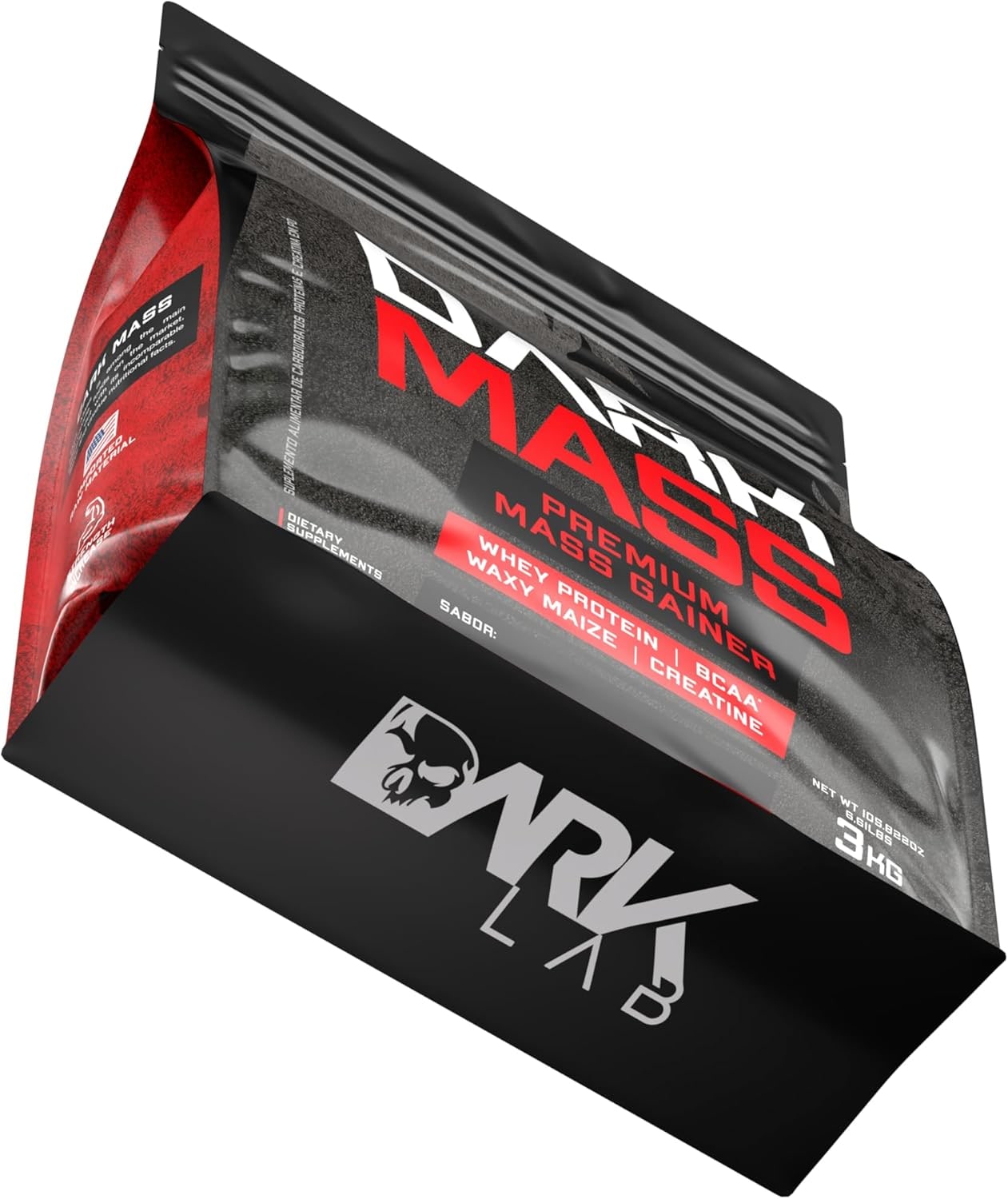 Hipercalórico Dark Mass Dark Lab, 3kg, Morango, Ganho de Massa thumbnail 5