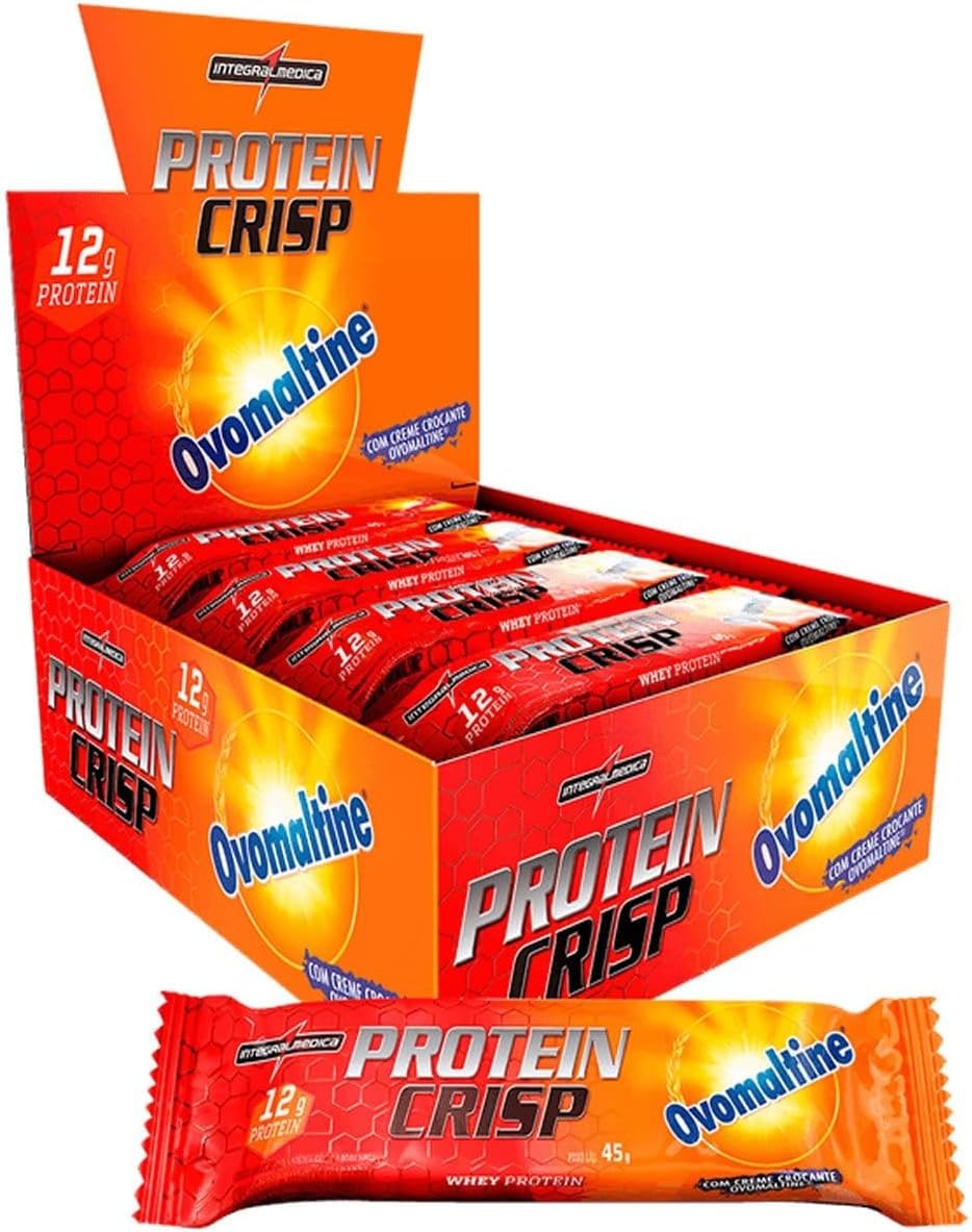 Integralmedica - Barra de Proteína Whey Protein Crisp Bar Ovomaltine - Snack Proteíco - Pré e Pós-Treino - 12 Unidades thumbnail 2