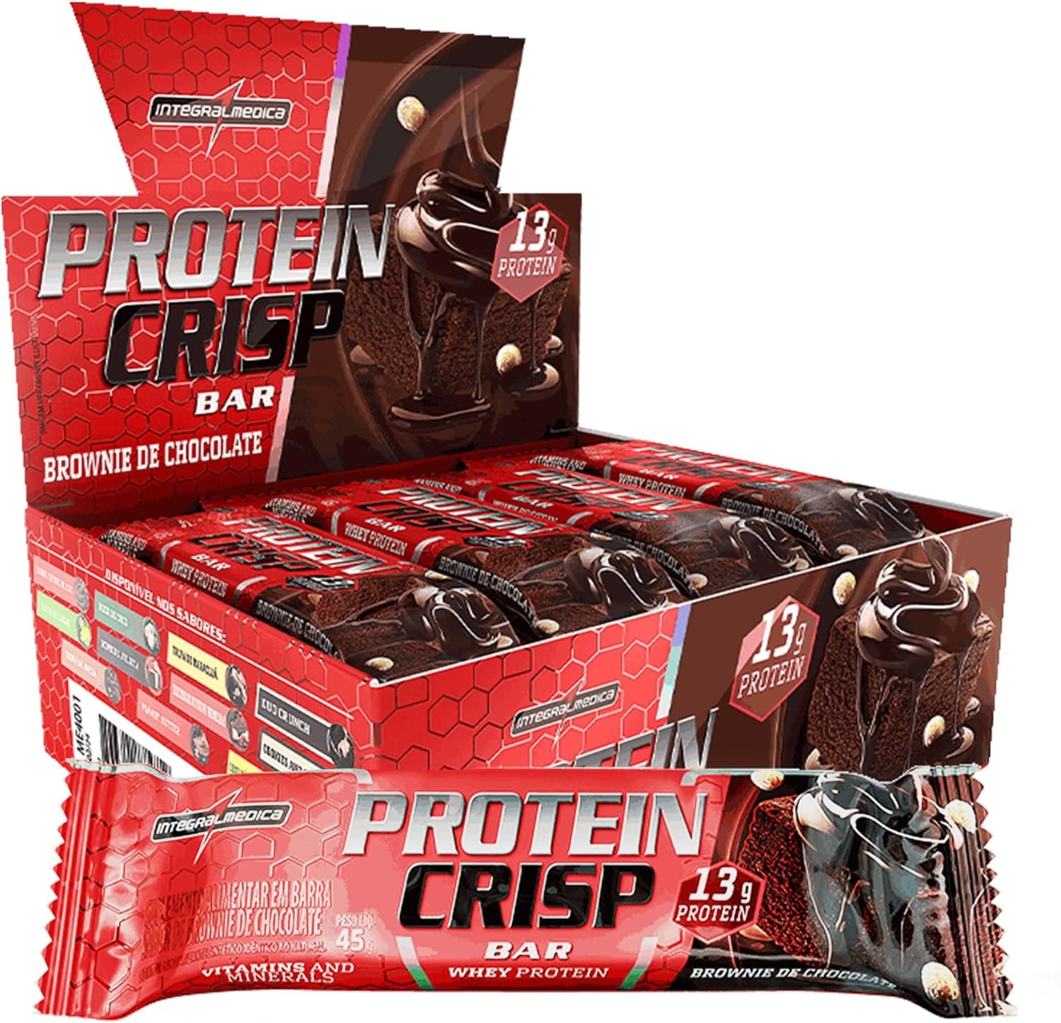 Integralmedica - Barra de Proteína Whey Protein Crisp Bar Ovomaltine - Snack Proteíco - Pré e Pós-Treino - 12 Unidades thumbnail 3