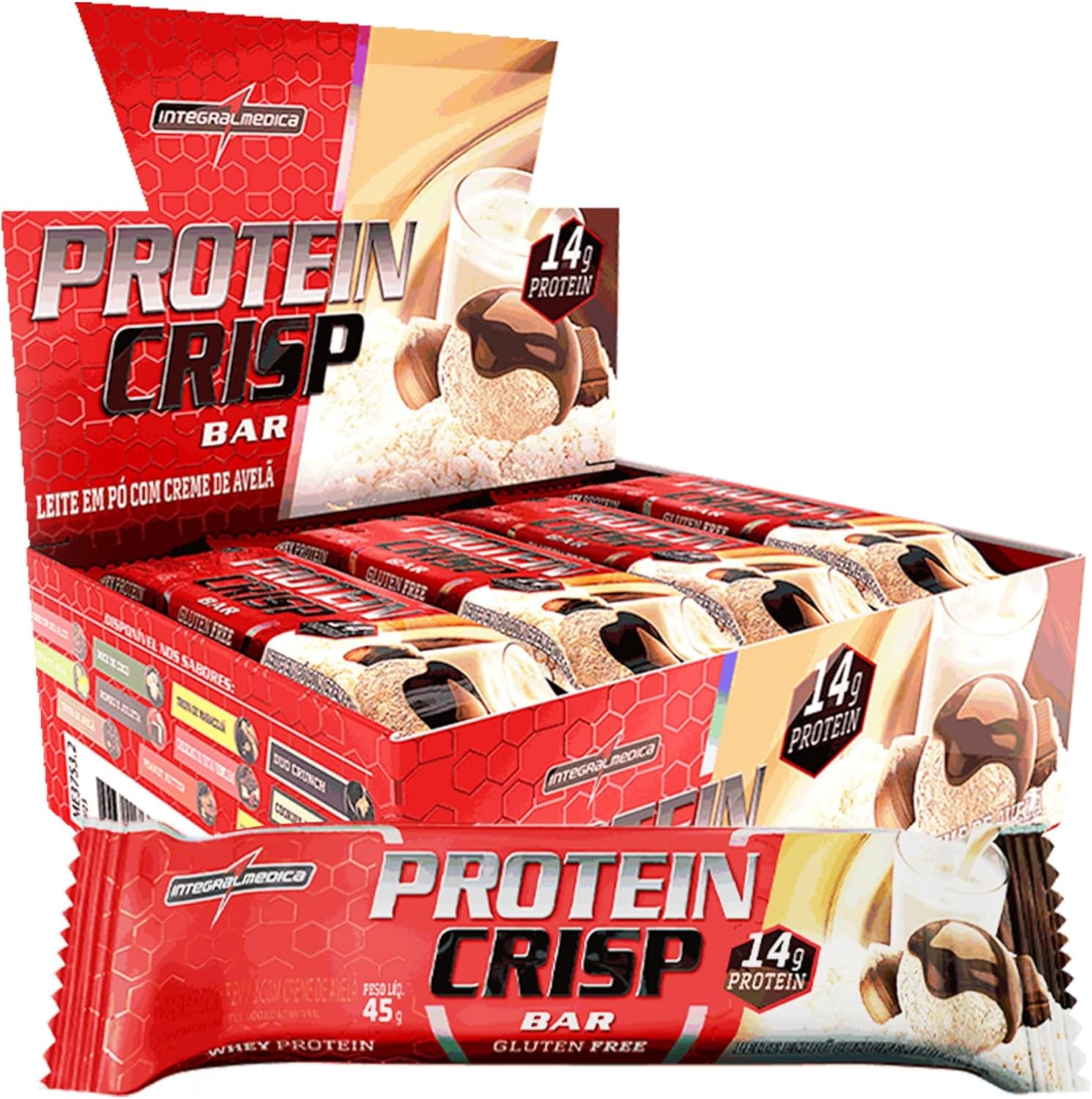 Integralmedica - Barra de Proteína Whey Protein Crisp Bar Ovomaltine - Snack Proteíco - Pré e Pós-Treino - 12 Unidades thumbnail 6