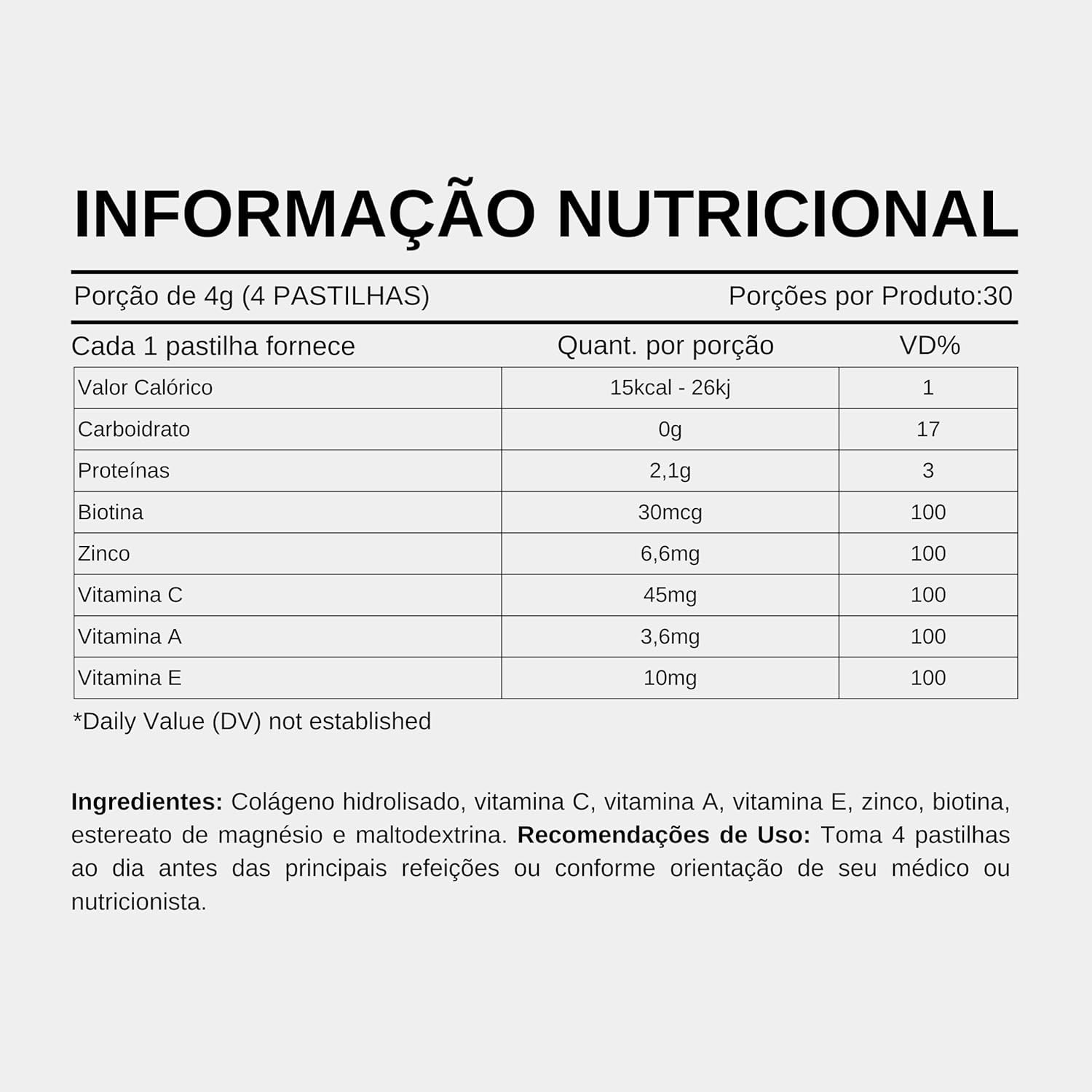 Kit 2x Colageno Hidrolisado 120 Comprimidos Colageno com Vitamina C VitaGenus thumbnail 5