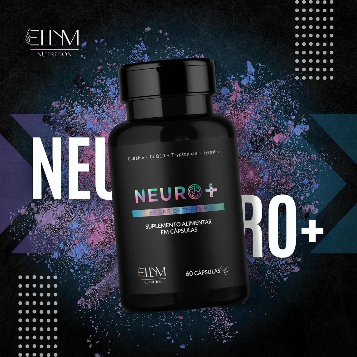 Kit Neuro+ Nootropico + Multivitaminico Completo ELLYM NUTRITION Complexo Vitaminico para o Dia a Dia para Foco e Disposição thumbnail 2