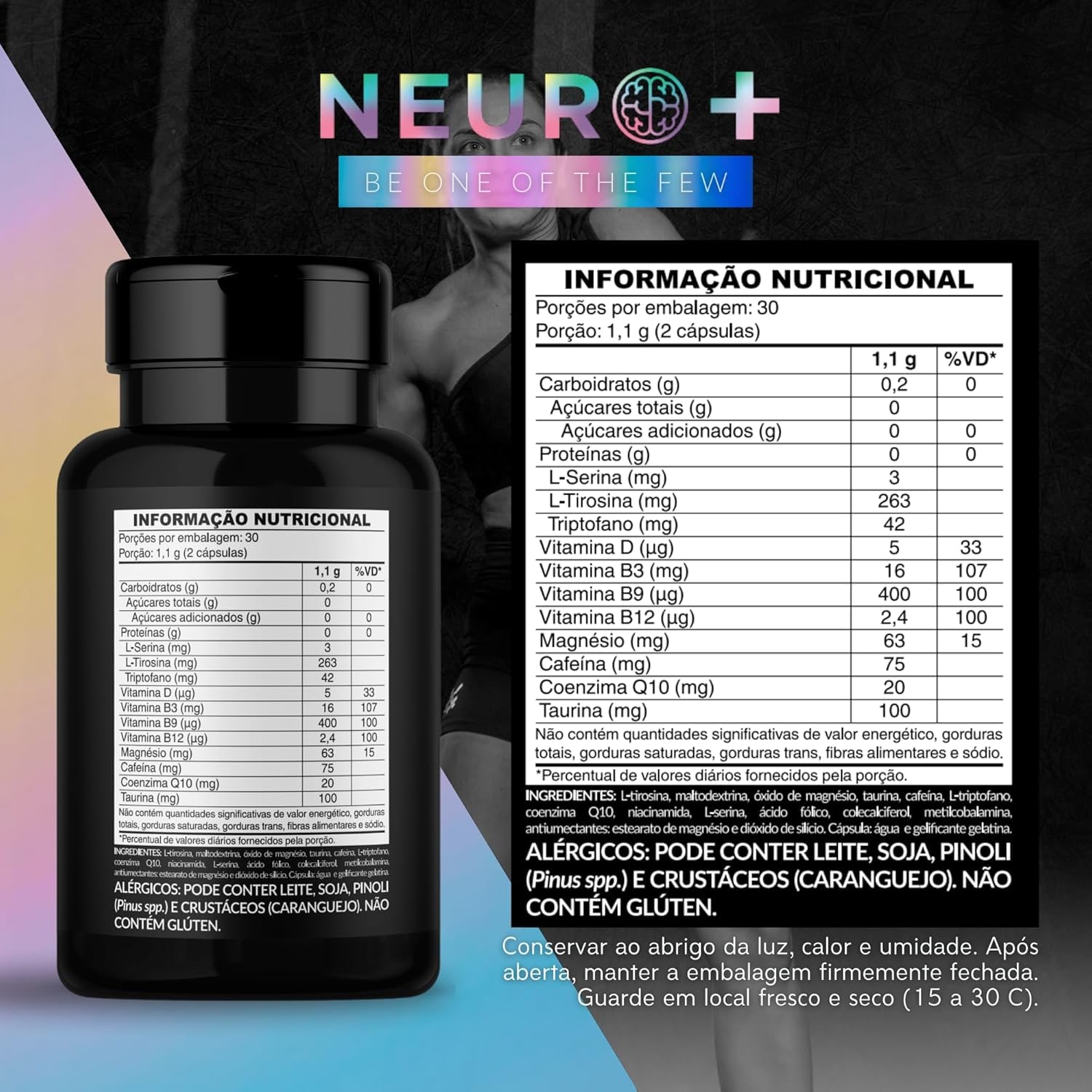 Kit Neuro+ Nootropico + Multivitaminico Completo ELLYM NUTRITION Complexo Vitaminico para o Dia a Dia para Foco e Disposição thumbnail 4