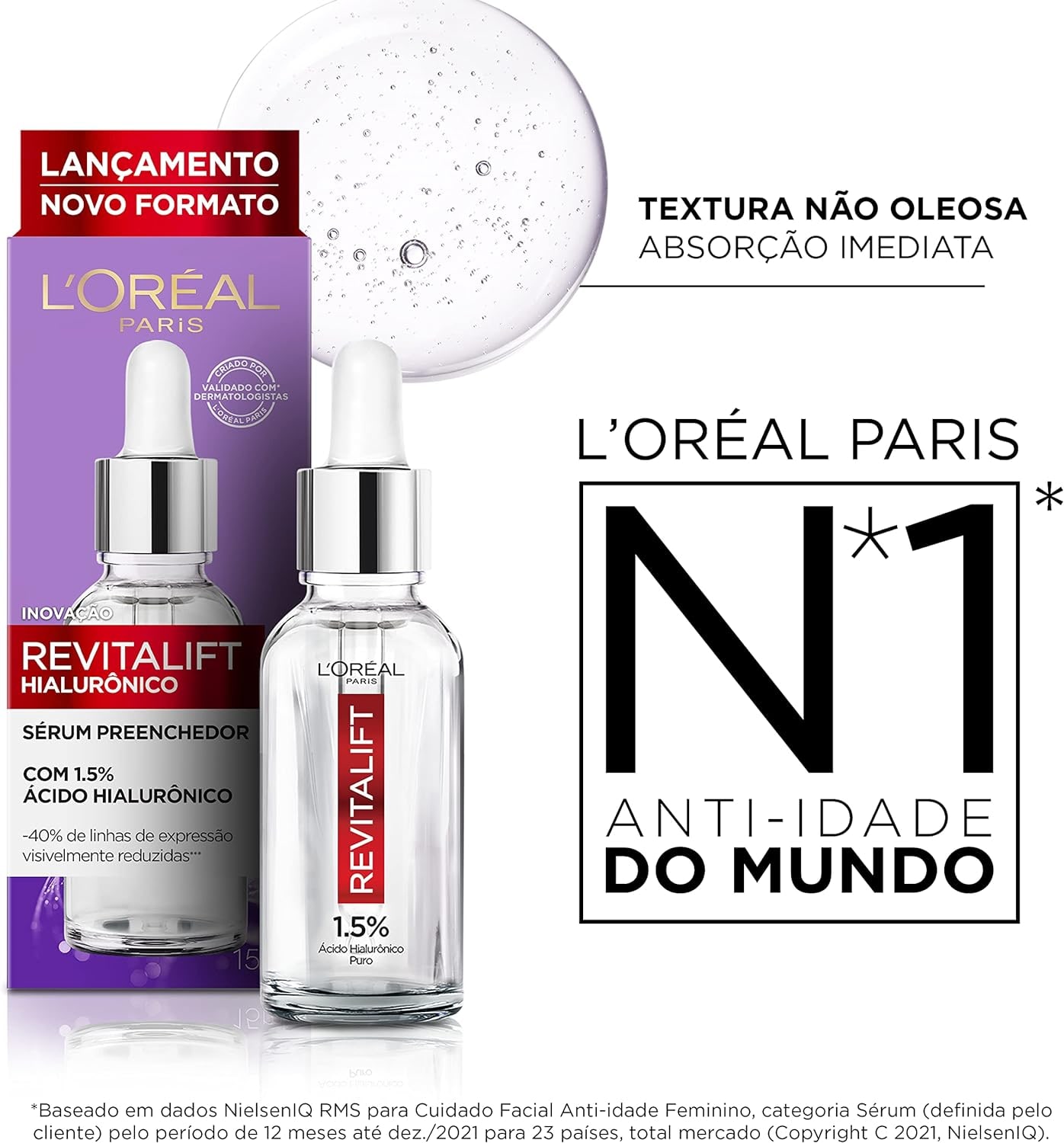 L'Oréal Paris Sérum Anti-Idade Hidratação Preenchedora Revitalift, 1,5% de Ácido Hialurônico Puro, 15ml thumbnail 4