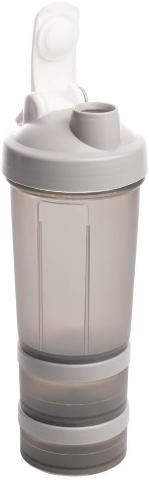 LYOR - Coqueleira shaker 3 em 1 - Performance Cinza 650ml thumbnail 5