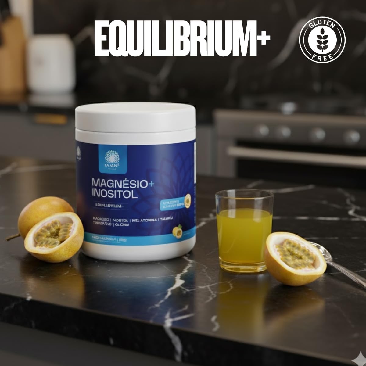 Magnésio e Inositol 300g Ca.nuts Sabor Maracujá | Magnésio, Inositol, Triptofano, Taurina e Glicina (1 Pote - 300g) thumbnail 5