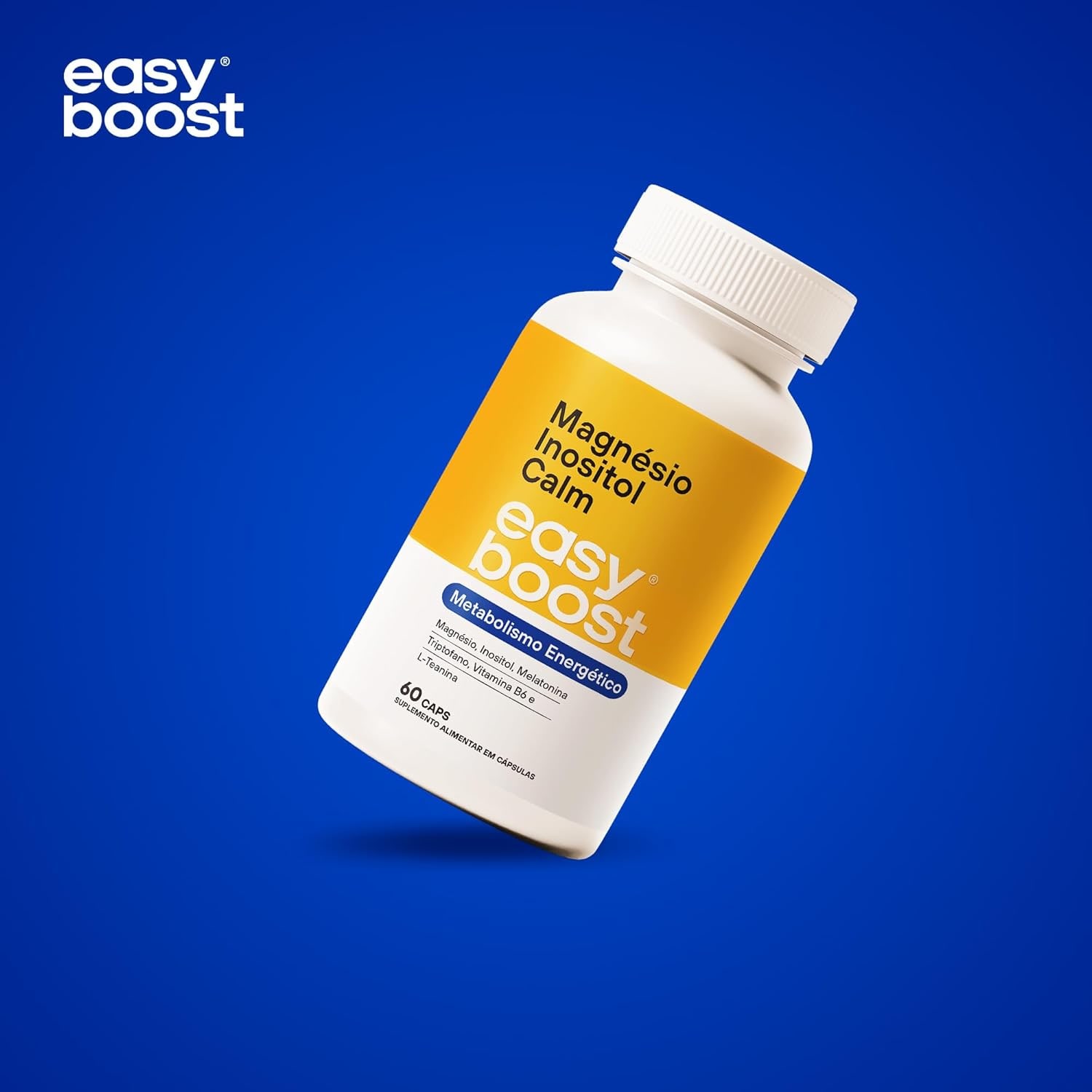 Magnésio Inositol Calm Easy Boost - Triptofano, Vitamina B6 e L- Teanina - Kit 2x 120 Caps thumbnail 4