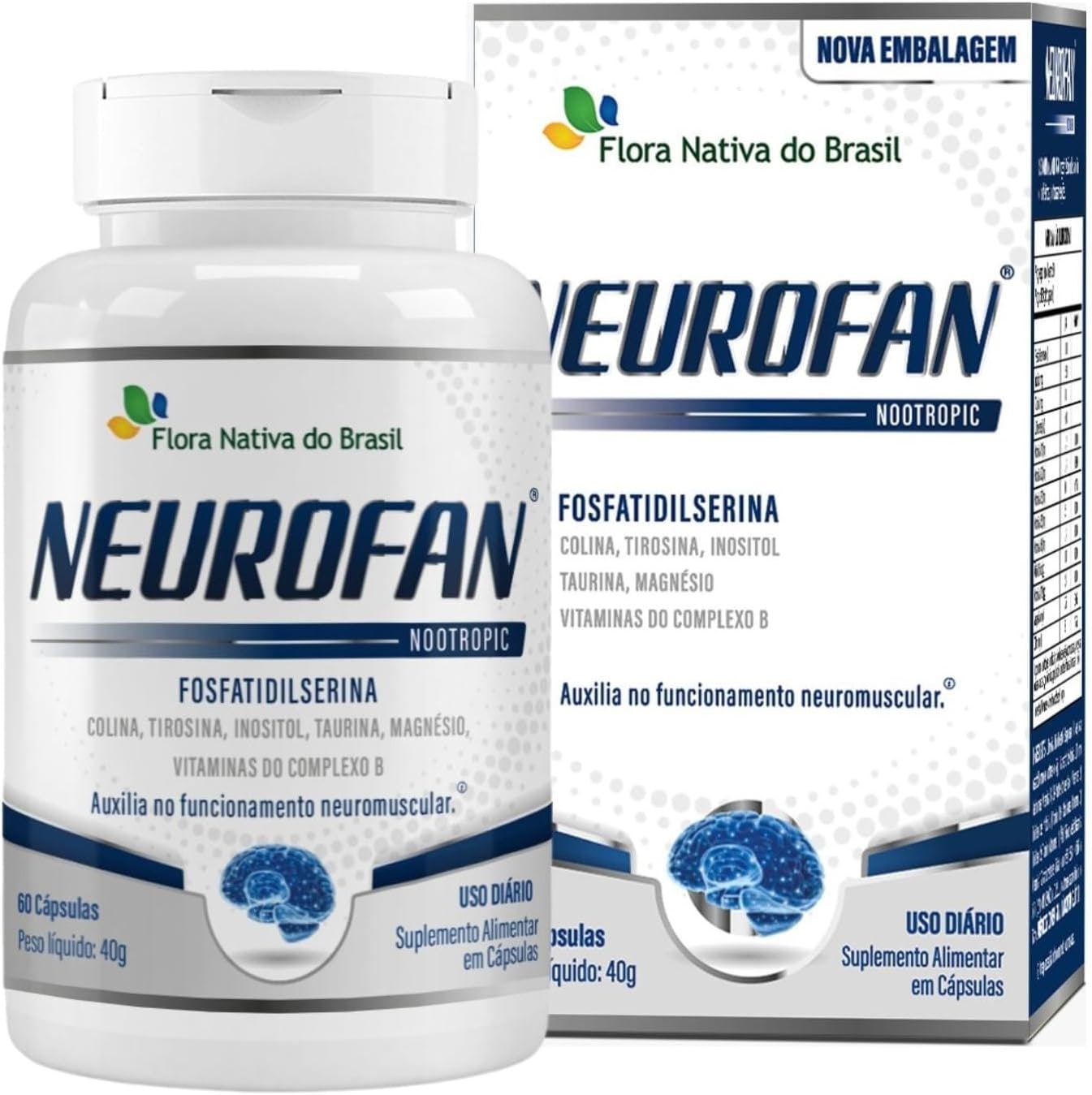 Neurofan 60 Cápsulas de 670mg - Flora Nativa do Brasil