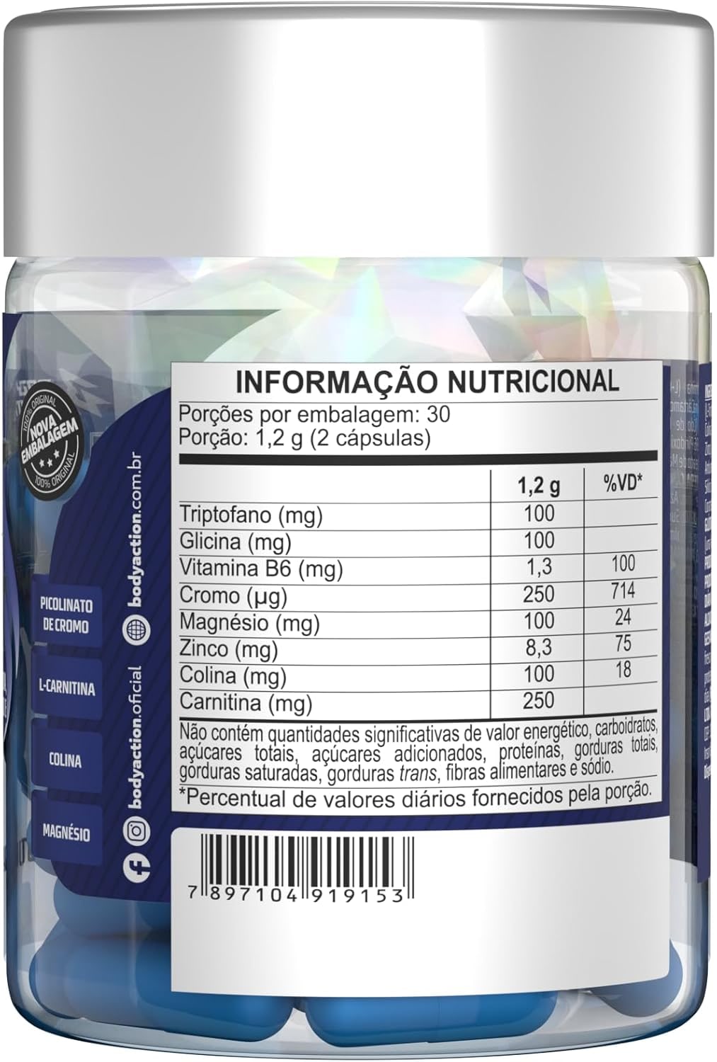 Night Abdomen 60 Cápsulas Bodyaction thumbnail 3