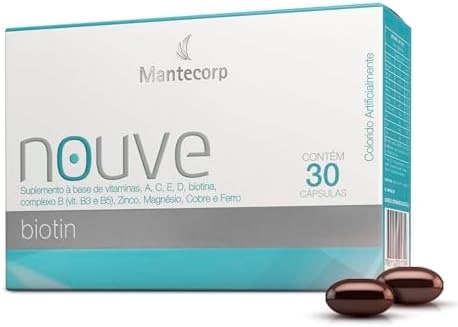 Nouvé Biotina – 30 cápsulas – Suplemento com Vitamina B7 – Auxilia na Manutenção da Pele, Unhas e Cabelos – Mantecorp thumbnail 2