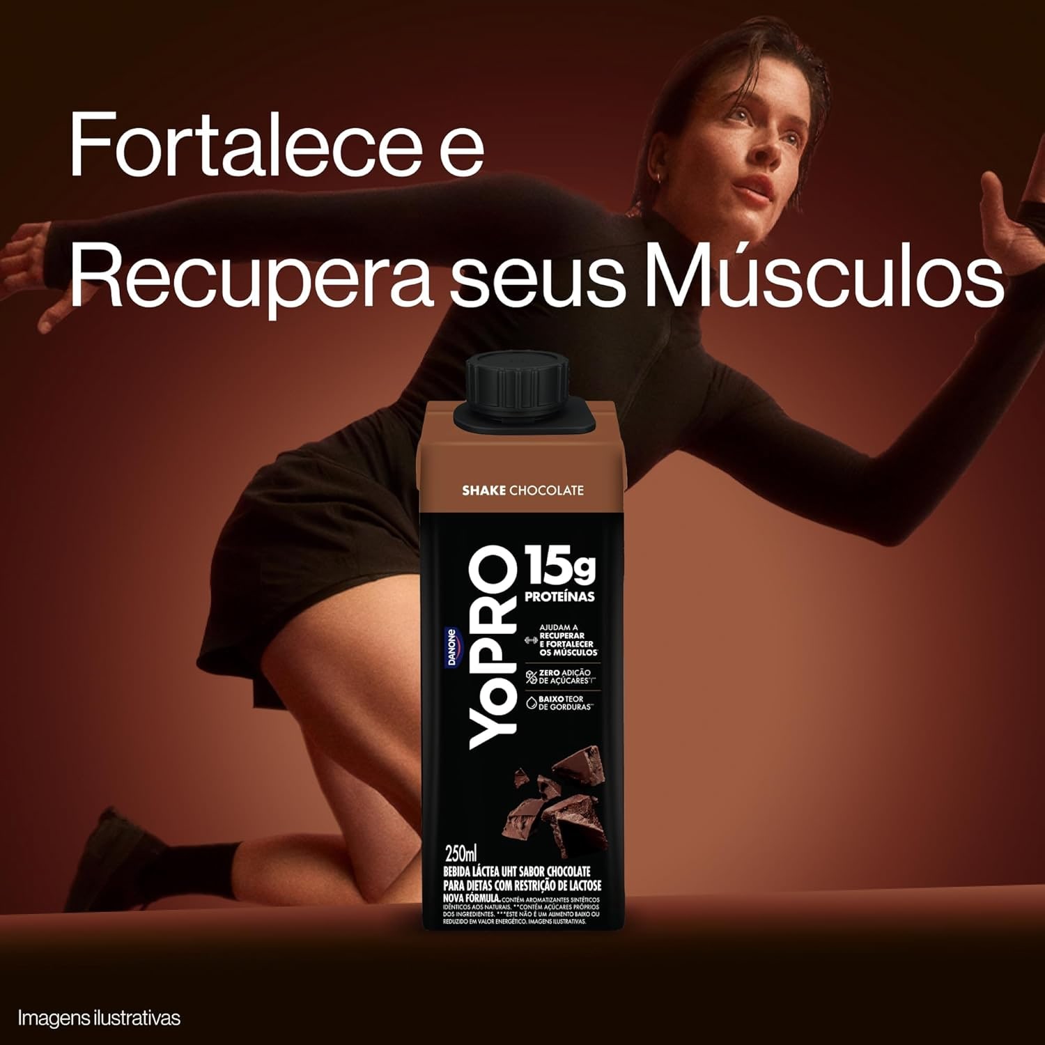 Pack YoPRO Bebida Láctea UHT Chocolate 15g de proteínas 250ml - 24 unidades thumbnail 4