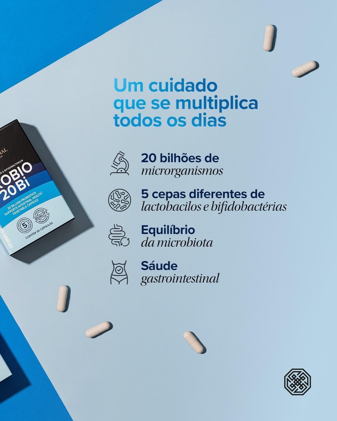 Probio 20Bi Essential Nutrition – Blend de Probióticos 20 Bilhões (30 Cápsulas) Saúde Intestinal e Imunidade thumbnail 4