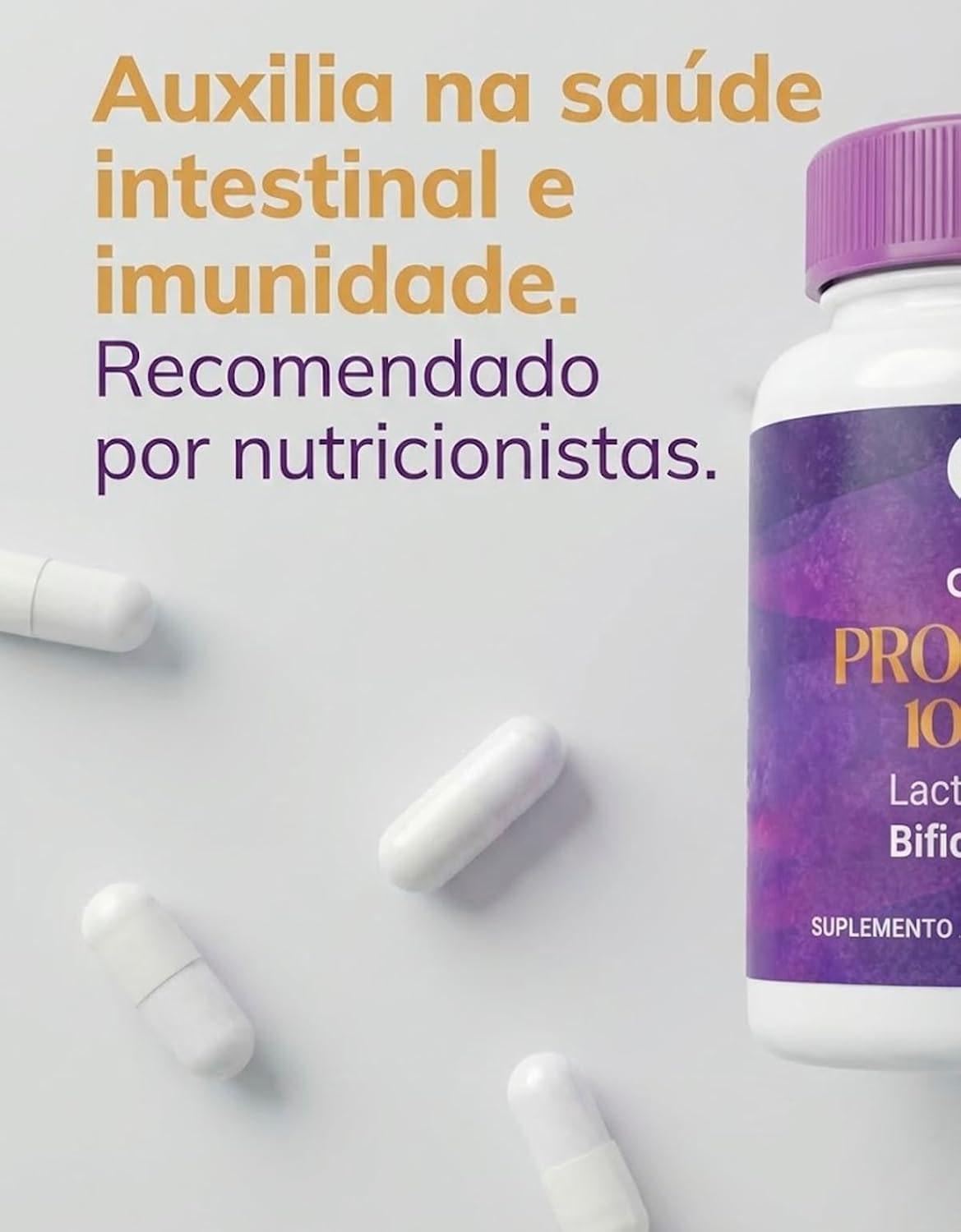 Probiótico 5 Cepas - Lactobacillus e Bifidobacterium - Probiótico Intestinal com 10 BI UFC - 30 Cápsulas Gastro thumbnail 6