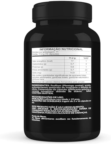 Psyllium Husk, Suplemento Alimentar de Psyllium em Cápsulas, 180 Cápsulas de 700 mg thumbnail 4