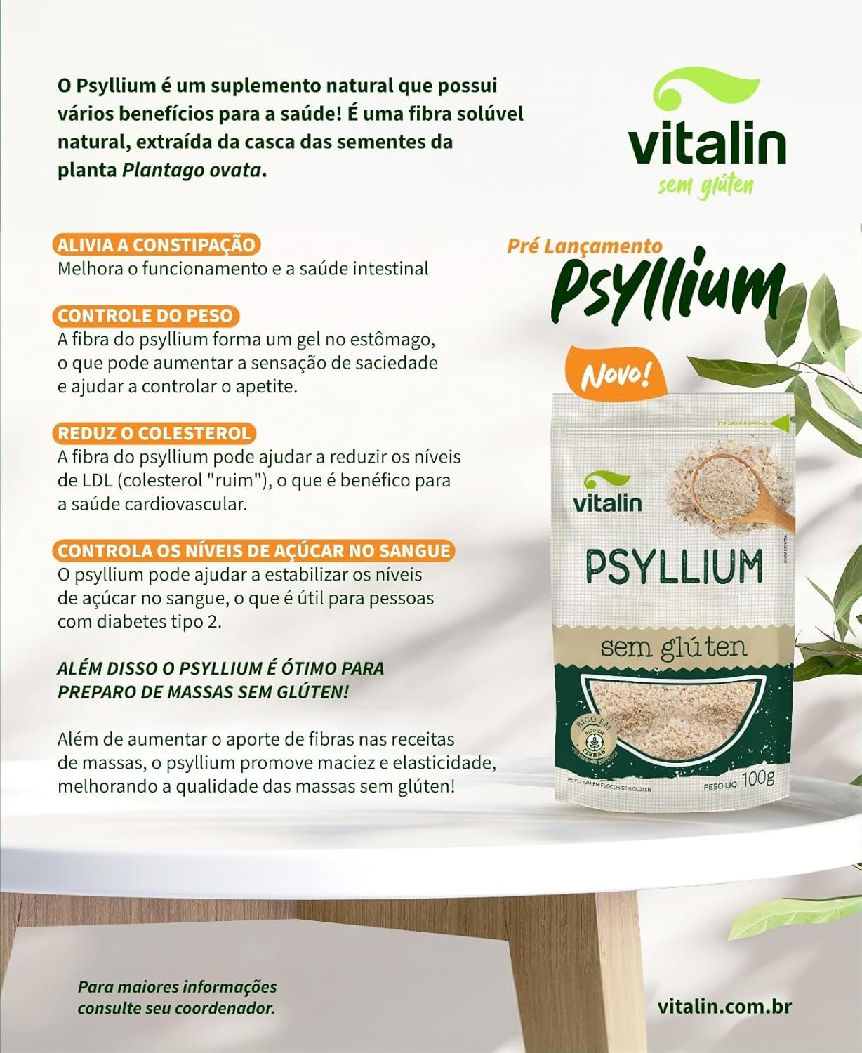 PSYLLIUM VITALIN - 100G thumbnail 2