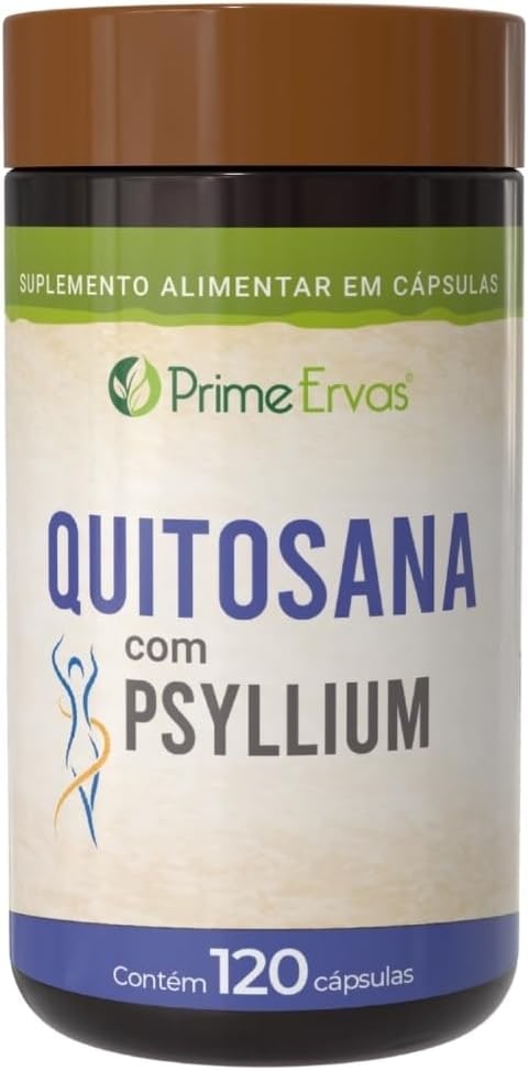 Quitosana Com Psyllium 500mg 120 Cápsulas