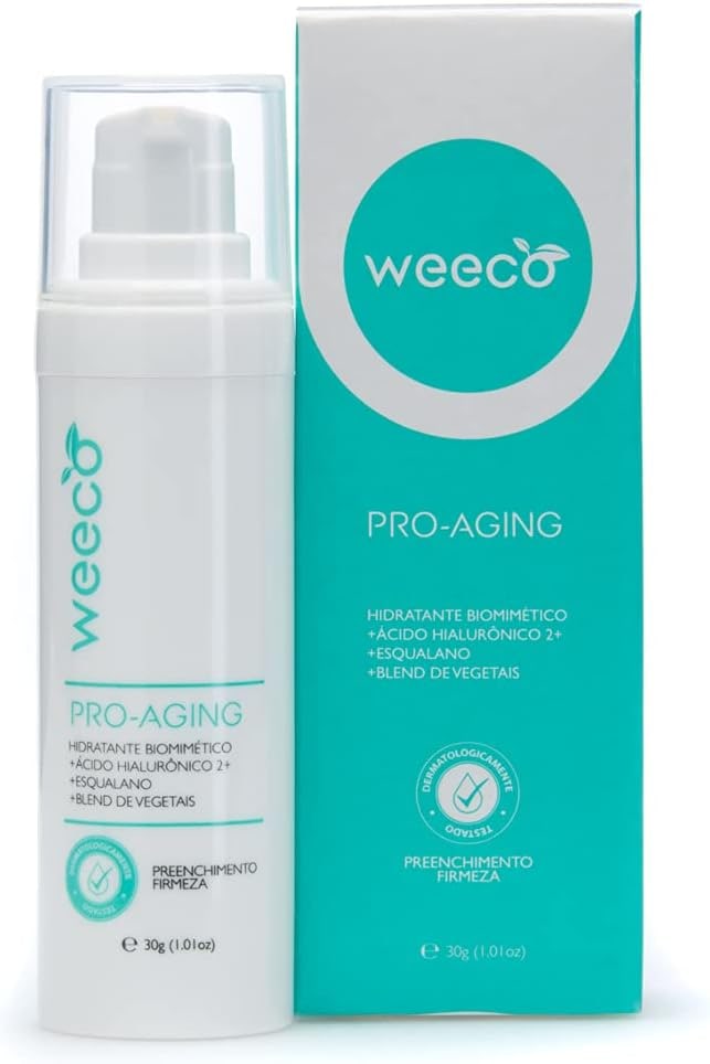 Sérum Facial Anti-Idade Weeco 30ml – Biomimético com Ácido Hialurônico, Esqualano e Açaí – Hidratação e Firmeza da Pele – Vegano e Dermatologicamente Testado thumbnail 3