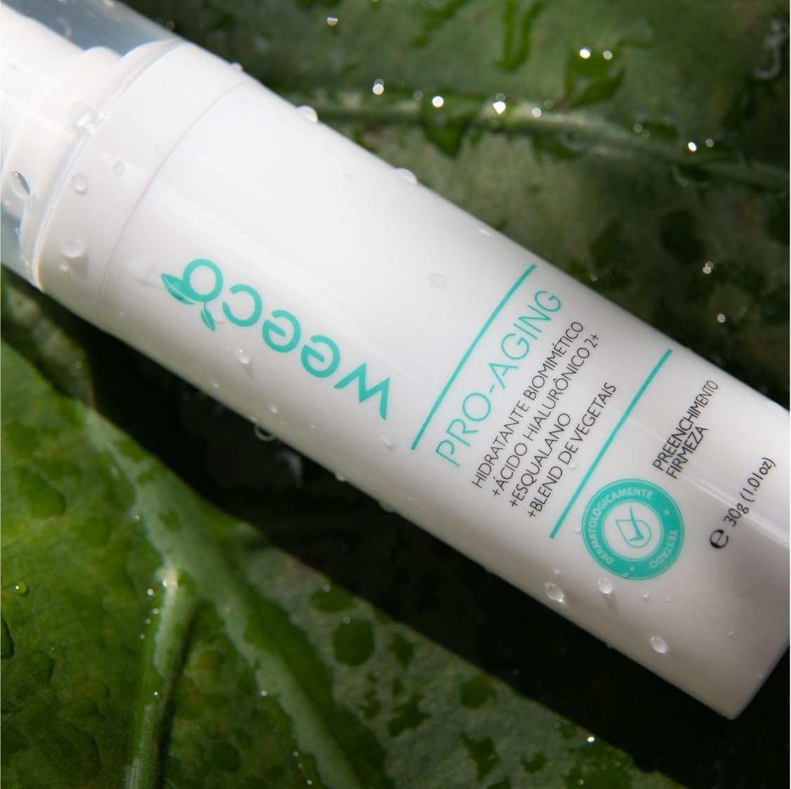 Sérum Facial Anti-Idade Weeco 30ml – Biomimético com Ácido Hialurônico, Esqualano e Açaí – Hidratação e Firmeza da Pele – Vegano e Dermatologicamente Testado thumbnail 5