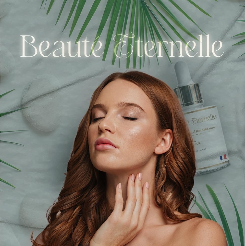 Sérum Facial Hidratante e Revitalizante Rejuvenescedor Beauté Éternelle 30 ml com Ácido Hialurônico (Aloe Vera, Óleo de Semente de Uva, D-panthenol, Vitamina E) thumbnail 3