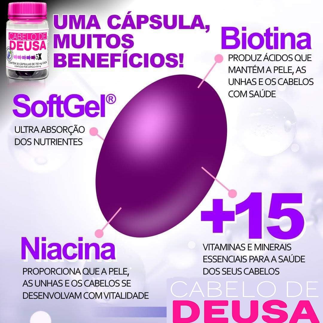 Suplemento Biotina, 19 Vitaminas e Minerais para Cabelo, Pele e Unhas thumbnail 3