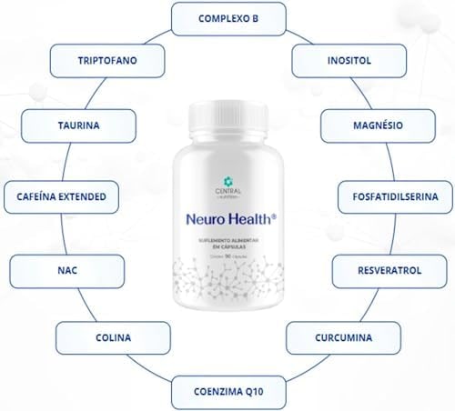 Suplemento Neuro Health Central Nutrition, 90 Cápsulas, com Magnésio Bisglicinato e Coenzima Q10 thumbnail 5