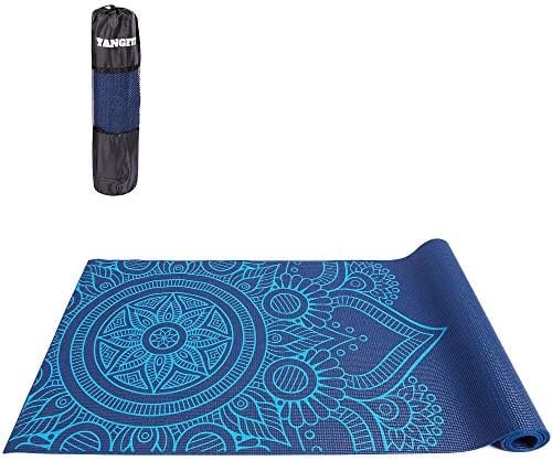 Tapete Yoga Mat Pilates PVC Com Estampa e Bolsa Yangfit thumbnail 4