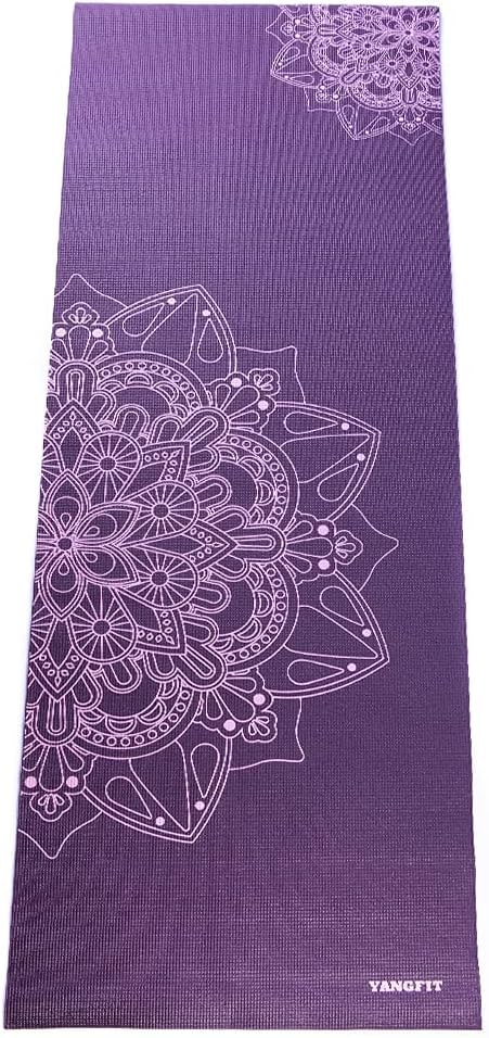 Tapete Yoga Mat Pilates PVC Ecológico 5mm Mandala Yangfit thumbnail 2