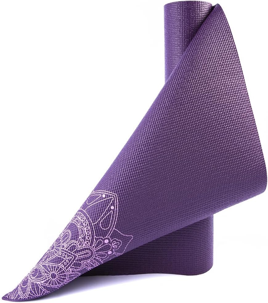Tapete Yoga Mat Pilates PVC Ecológico 5mm Mandala Yangfit thumbnail 3