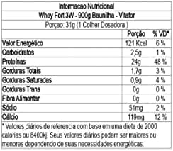 Whey Fort 3W (900g), Baunilha, VitaFor thumbnail 4