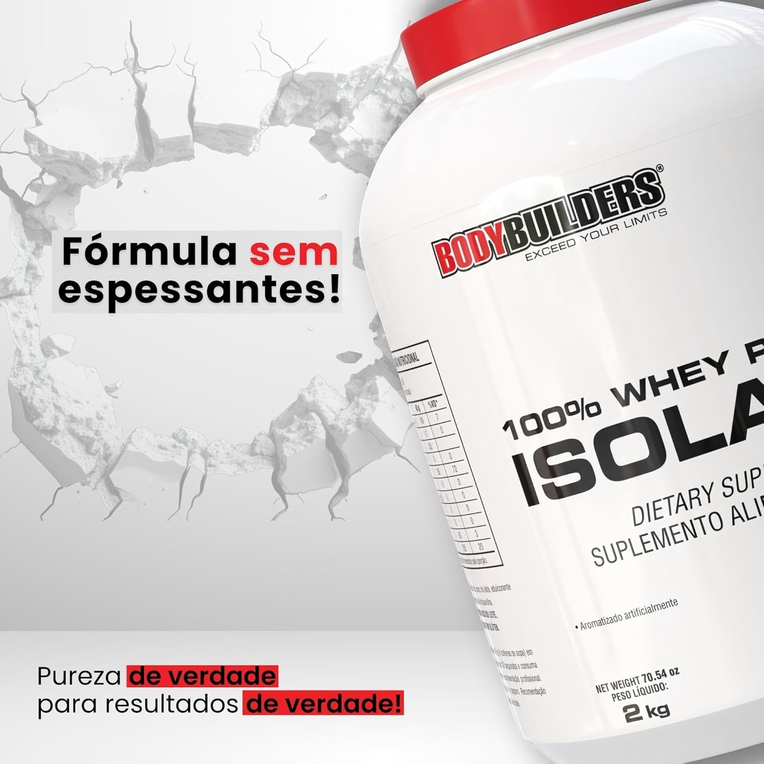 Whey Protein 100% Isolada Baunilha 2kg - Bodybuilders thumbnail 6