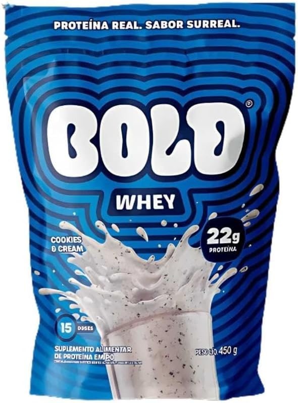 WHEY PROTEIN 3W - BOLD WHEY (450g) - Sabor: Cookies &amp; Cream